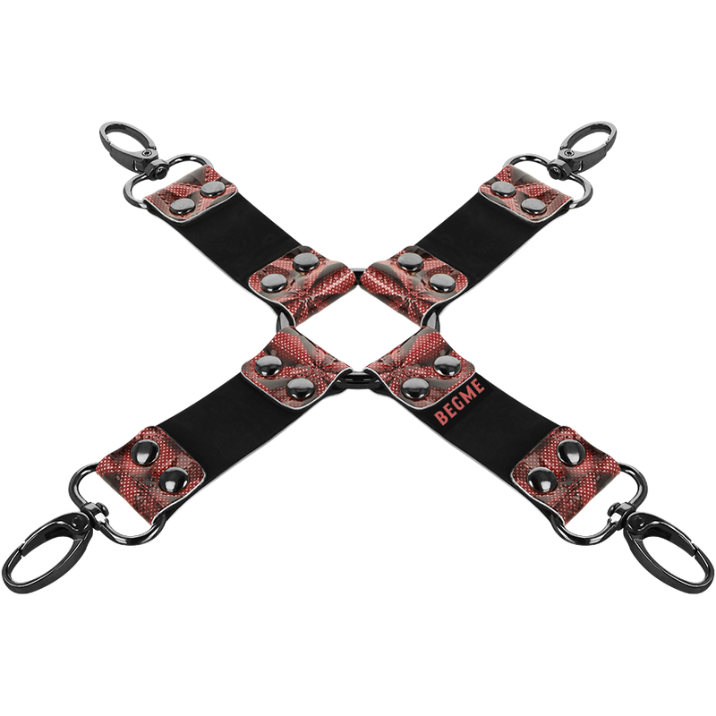 Cravatta BDSM Begme Red Edition Hog Tie in Pelle Vegana 3