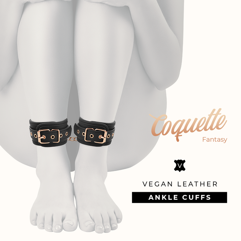 Manette Bondage in Pelle Vegana Coquette Fantasy Ankle Cuffs