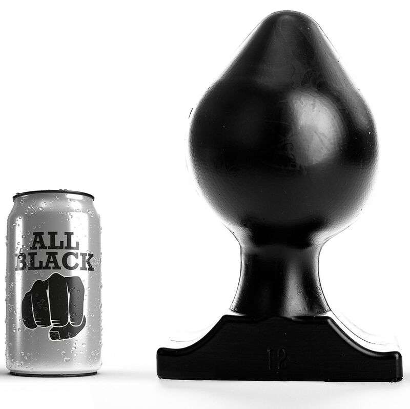 Plug Anale All Black Colore Nero 22,5 cm