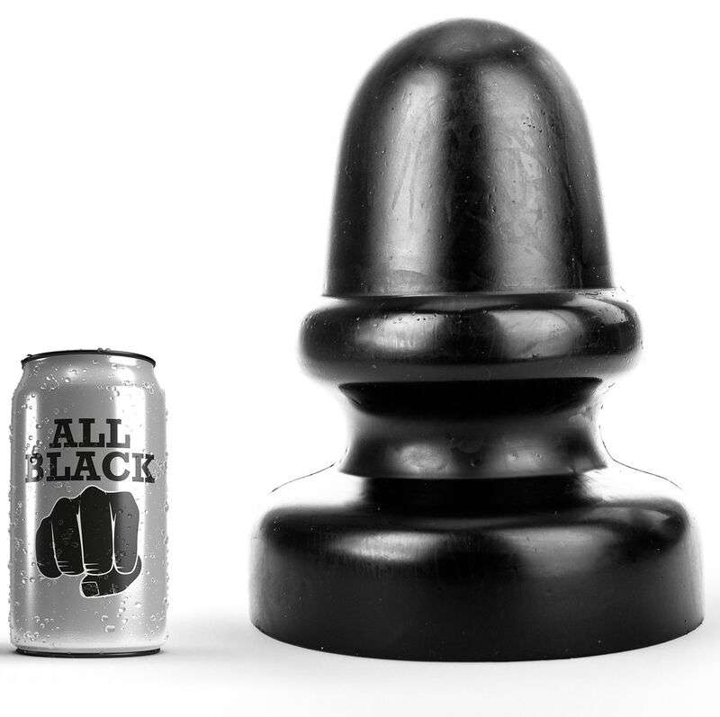 Cuneo Anale All Black con Punta Arrotondata colore nero 23 cm