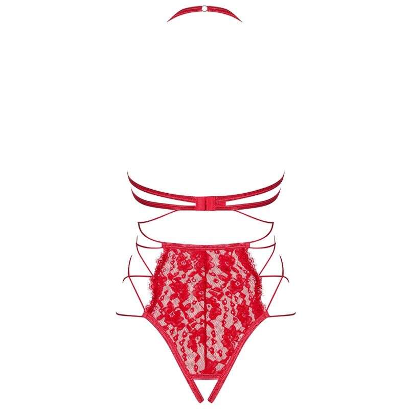 Body Sexy Rosso con Aperture sul Seno Rediosa – Obsessive 4