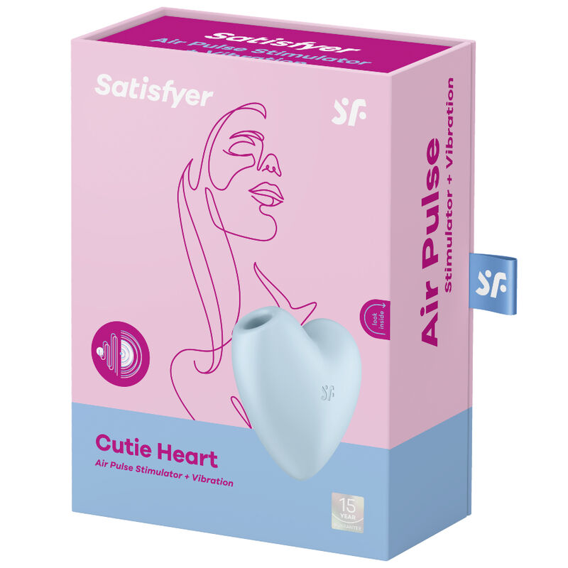 Stimolatore Femminile Satisfyer Cutie Heart – Azzurro