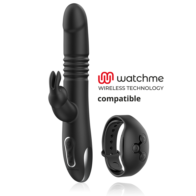 Vibratore Su/Giù Blacksilver Kenji Vibe Compatibile con Watchme Wireless 2