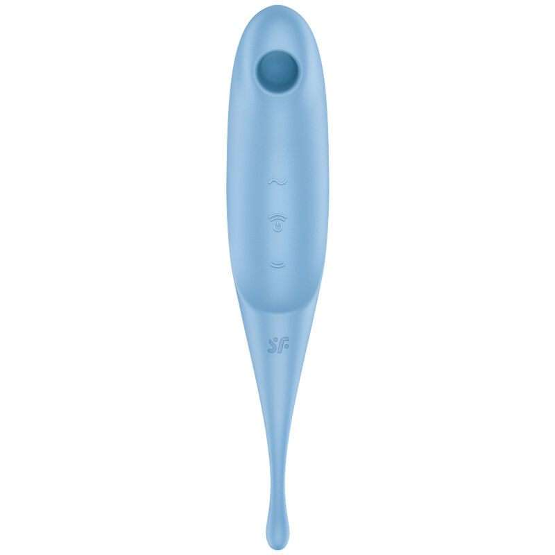 Stimolatore Vaginale Vibrante Satisfyer Twiling Pro Air Pulse Blu 2