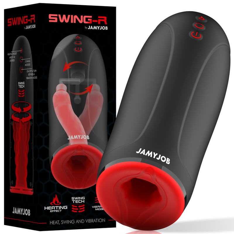 Masturbatore Automatico ad Effetto Caldo con Oscillazione e Vibrazione – Jamyjob Swing-R 2