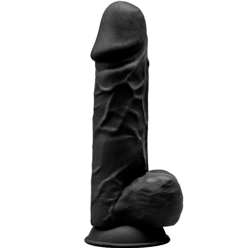 Pene Realistico Silexd Mod. 1 Premium Silexpan Nero 21,5 Cm