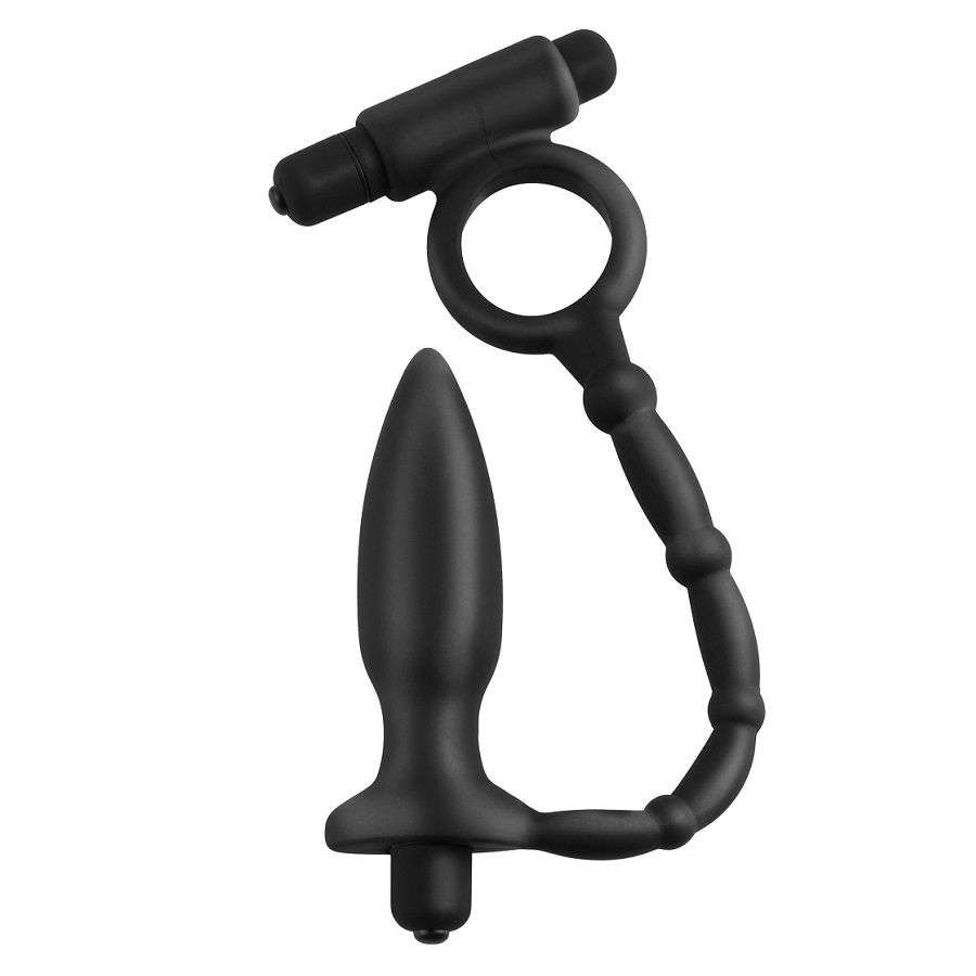 Plug Anale Indossabile con Anello Pene Mini Anal Teazer