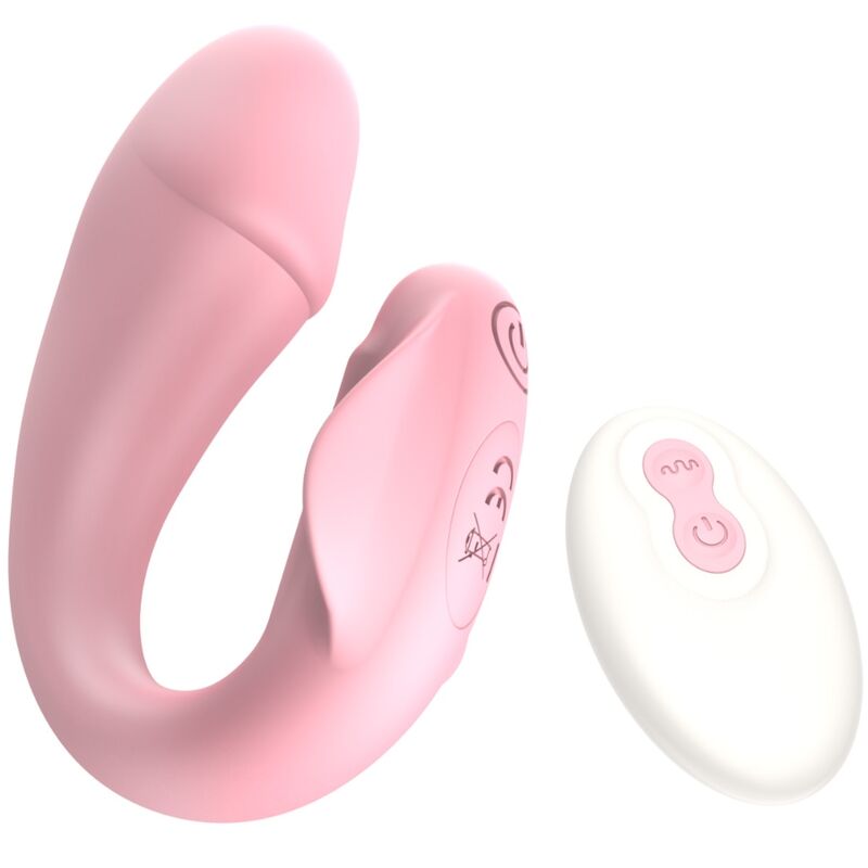 ARMONY – FRESHFUN CICI VIBRATORE STAP-ON TELECOMANDO E APP 10 VIBRAZIONI ROSA