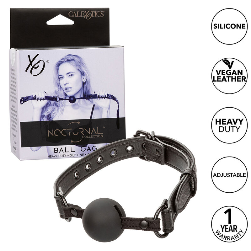 Ball Gag Calexotics Nocturnal Silicone Nero