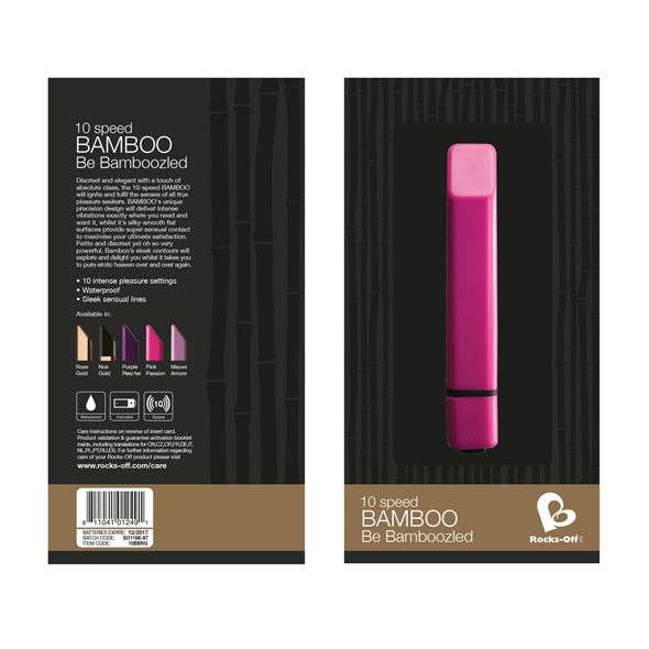 Vibratore Rocks-Off Bala Bamboo Vibrating Bullet Pinkgold