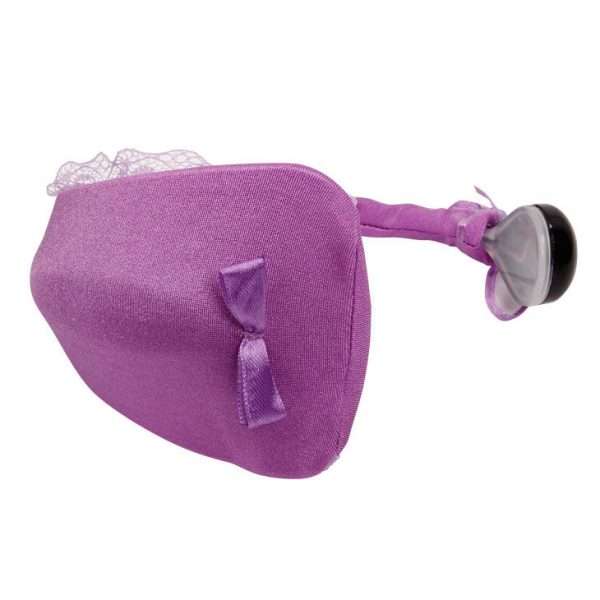 Stimolatore Vaginale con Tanga Control Remoto Viola 3