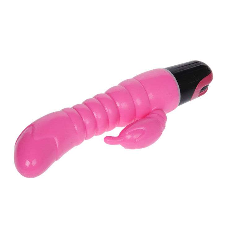 Vibratore Rabbit Baile Vibrators con Superficie Ondulata 22.5 cm rosa