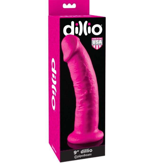 Dildo Realistico con Ventosa Dillio Rosa 22,9 cm