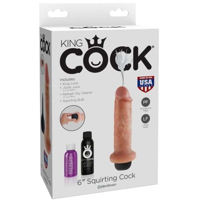 Dildo Eiaculante King Cock 18 cm