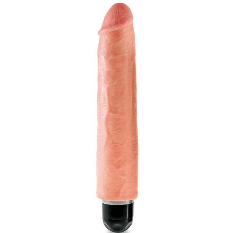 Dildo Vibrante Realistico King Cock 25,5 Cm Rigido – Carne