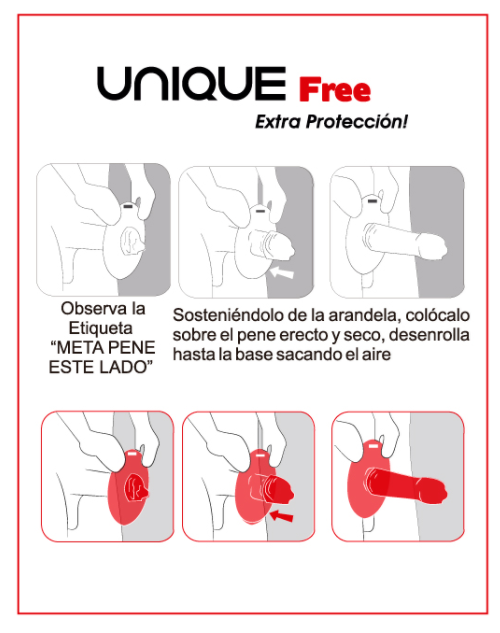Preservativi Lattice Uniq Free con Anello 3 pezzi