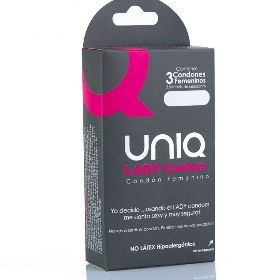 Profilattici Femminili Uniq Lady Condom Free Latex 3 pezzi