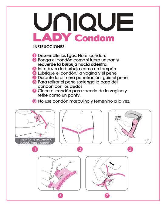 Profilattici Femminili Uniq Lady Condom Free Latex 3 pezzi