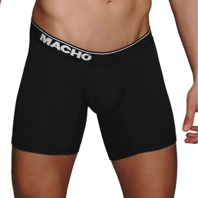 Boxer Uomo Nero Lungo  Macho Underwear 4