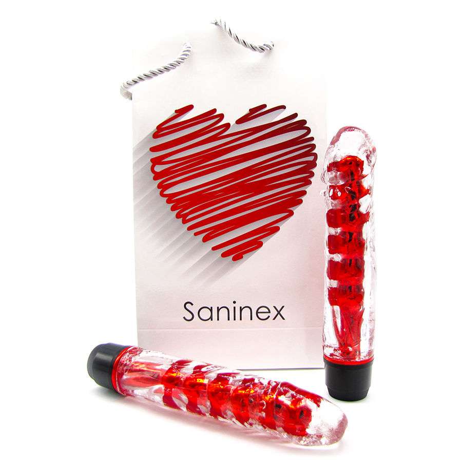 Vibratore Saninex Fantastica Realta’ Rosso e Trasparente