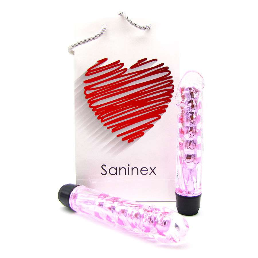 Vibratore Saninex Fantastica Realta’ Rosa e Trasparente