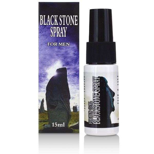 Spray Ritardante Sessuale Black Stone per Uomo 15 ml
