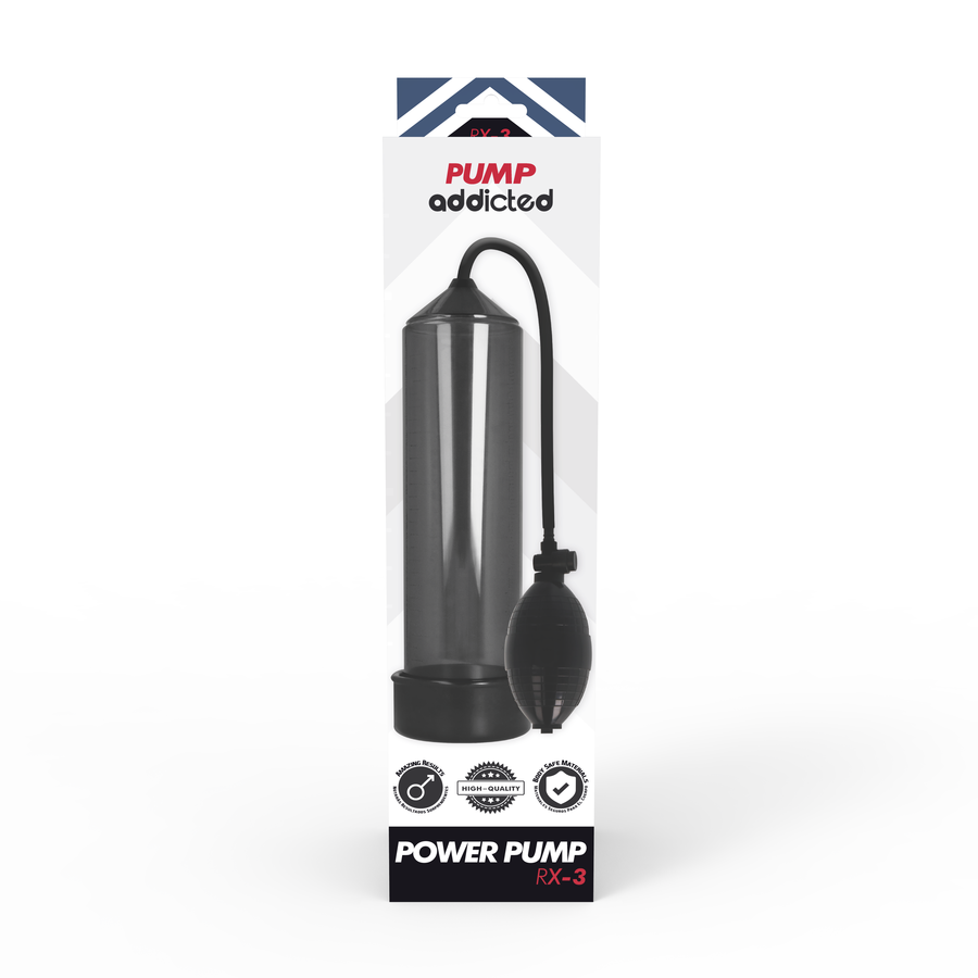 Pompa per Erezione ad Aria – Pump Addicted RX3 Nera