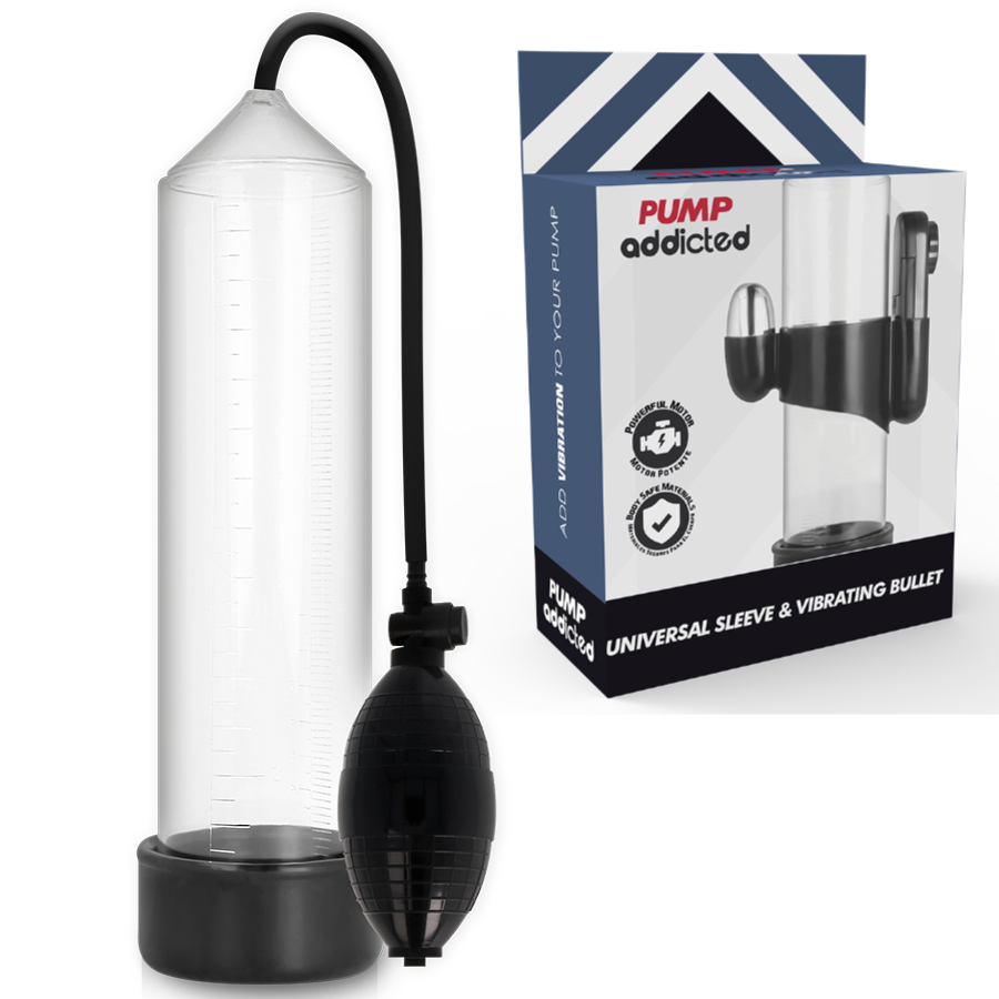 Pompa Pene Vibrante Pump Addicted Rx3 – Trasparente