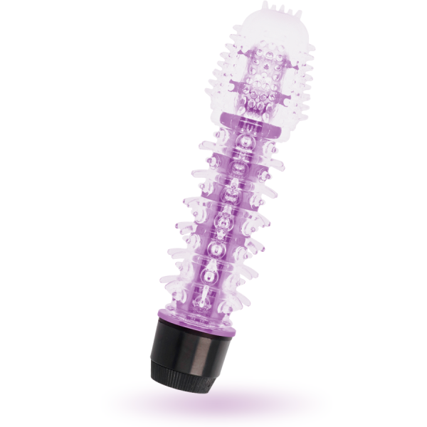 Vibratore Jelly Glossy Axel colore Viola 14 cm 3