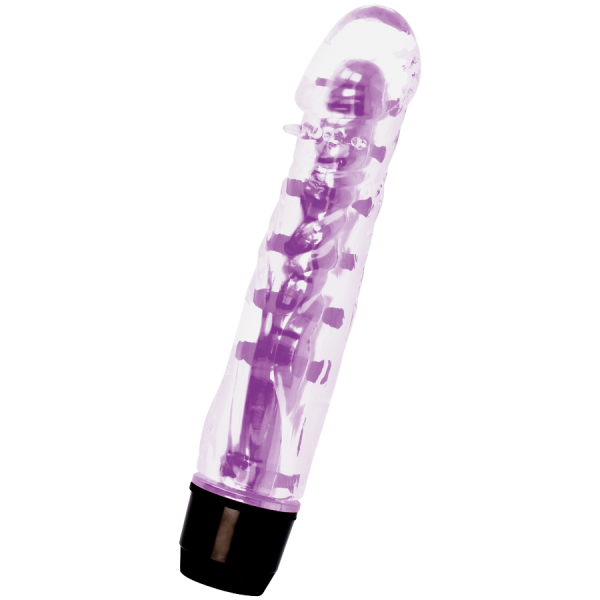 Vibratore in Jelly Glossy Lenny colore Viola 14 cm