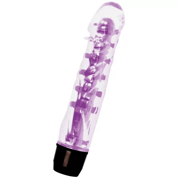 Vibratore in Jelly Glossy Lenny colore Viola 14 cm 3