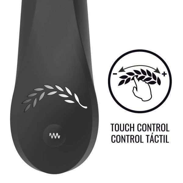 Vibratore Black Silver Kean Touch Control nero