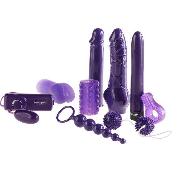 Kit Erotico Mega con 9 pezzi viola