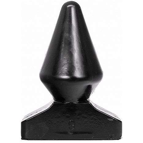 Plug Anale All Black a Forma di Cono colore nero 18,5 cm 2