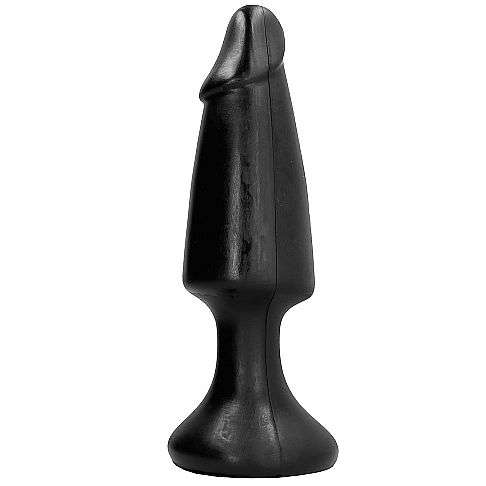 Plug Anale All Black a Forma di Pene colore nero 35 cm
