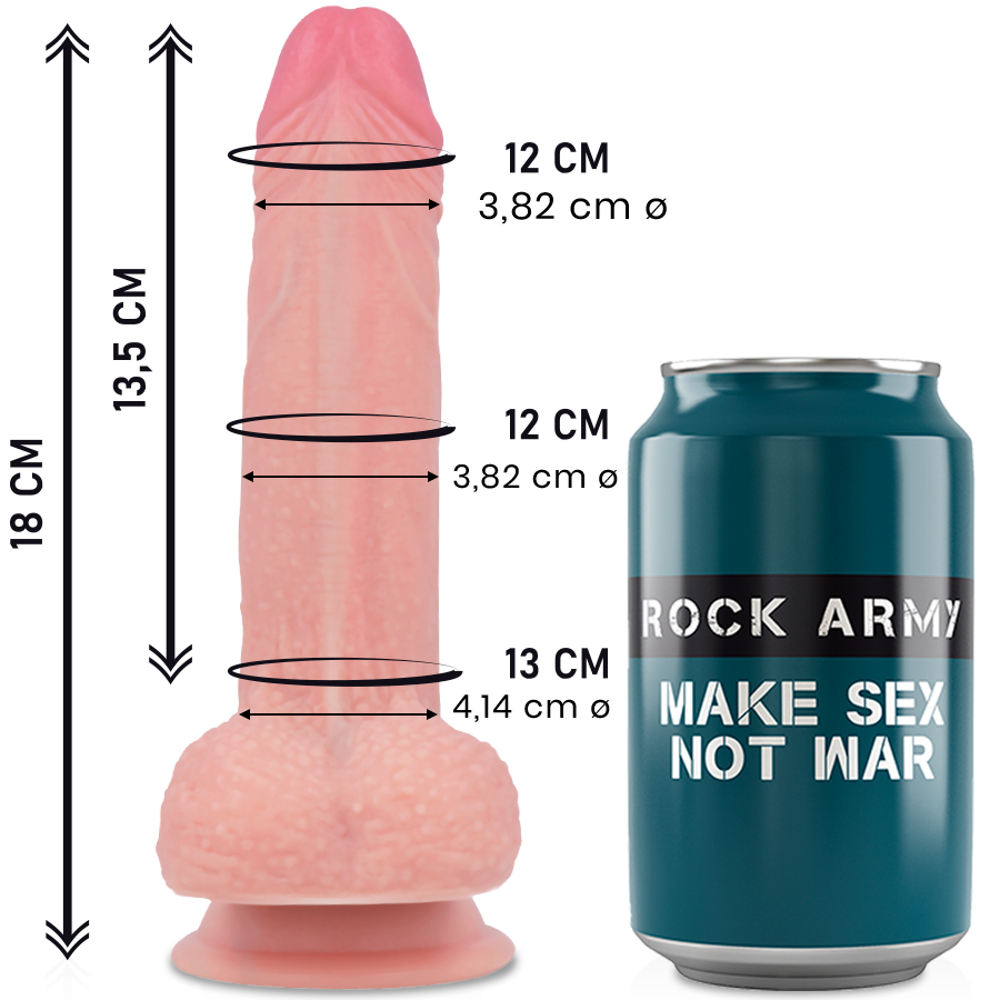 Dildo Realistico in Silicone Liquido – Mustang 18 cm