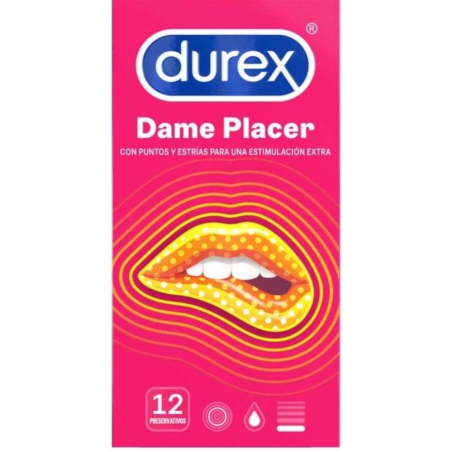Profilattici Durex Dame Placer 12 pezzi