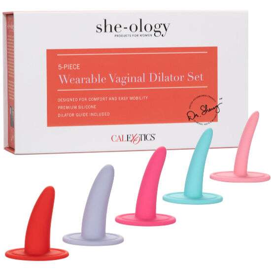 Set di 5 Dilatatori Vaginali Indossabili Calex Colorati