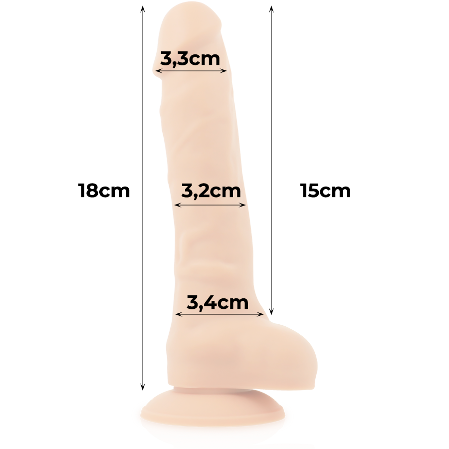 Dildo Flessibile in Silicone Cockmiller – 18 cm 4