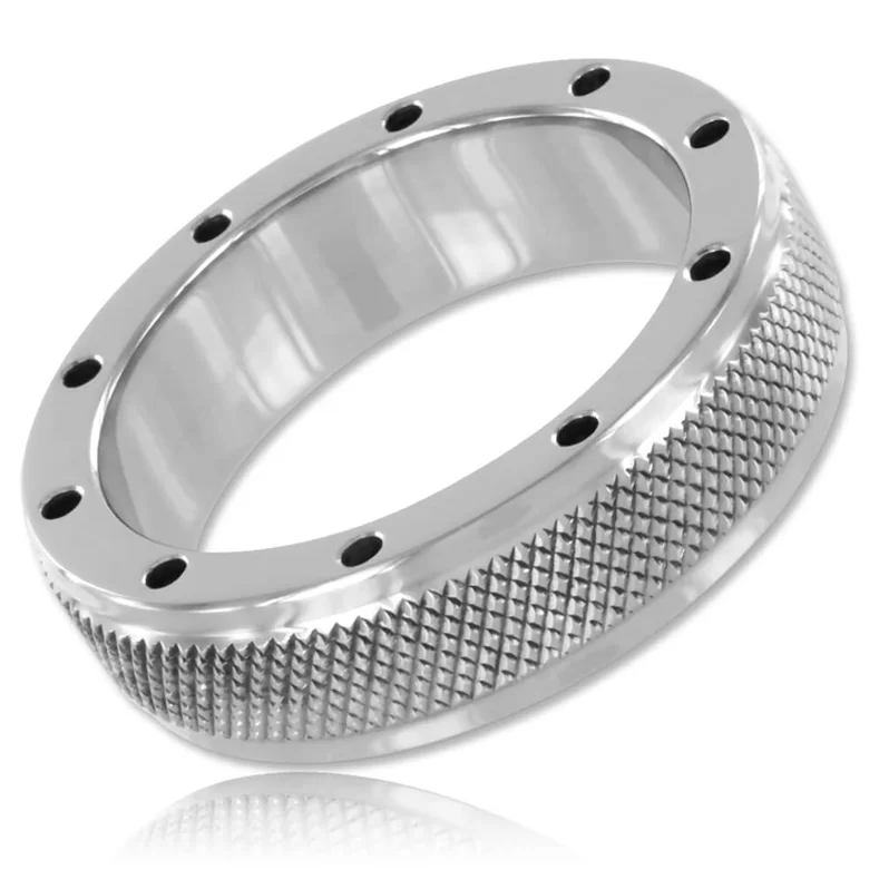 Anello Fallico in Metallo Cock Ring con Fori 40 mm
