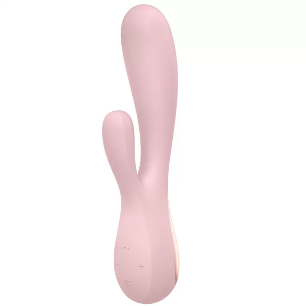 Vibratore con Stimolatore Clitoride Satisfyer Mono Flex Rosa con App 2