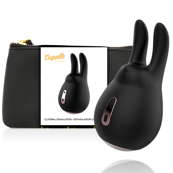 Stimolatore Clitoride Coquette Chic Desire colore nero e oro