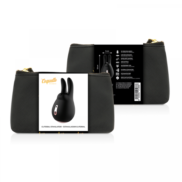 Stimolatore Clitoride Coquette Chic Desire colore nero e oro 2