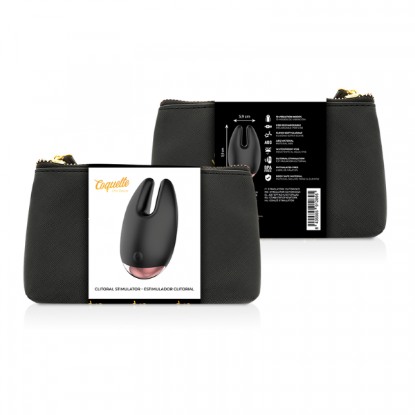 Stimolatore del Cllitoride Coquette Chic Desire nero e oro 2