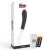 Vibratore Punto G Glossy John Nero e Bianco