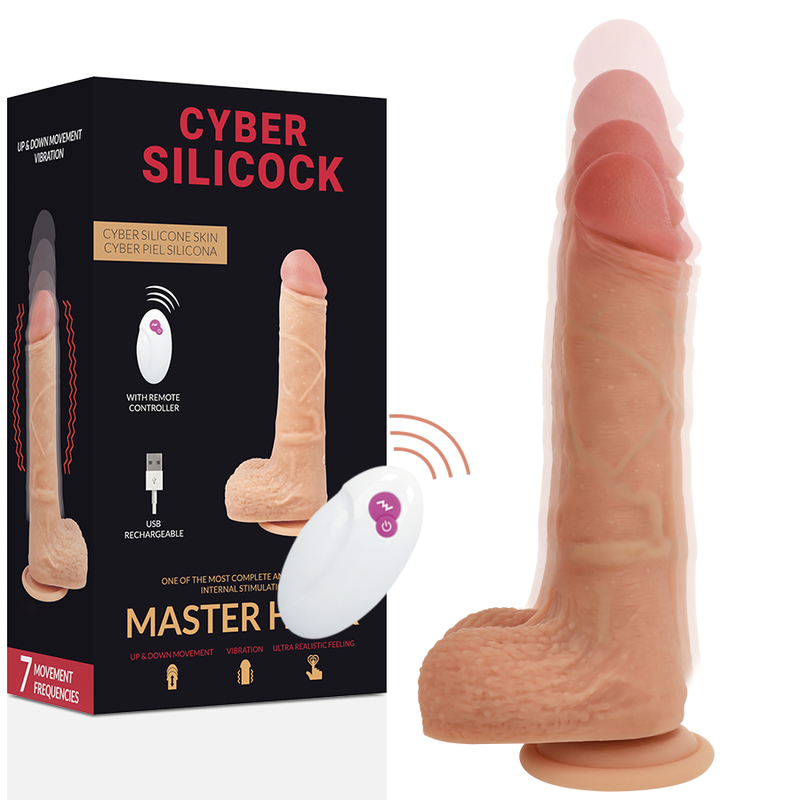 Vibratore Cyber Silicock Realistico Controllo Remoto Master Huck