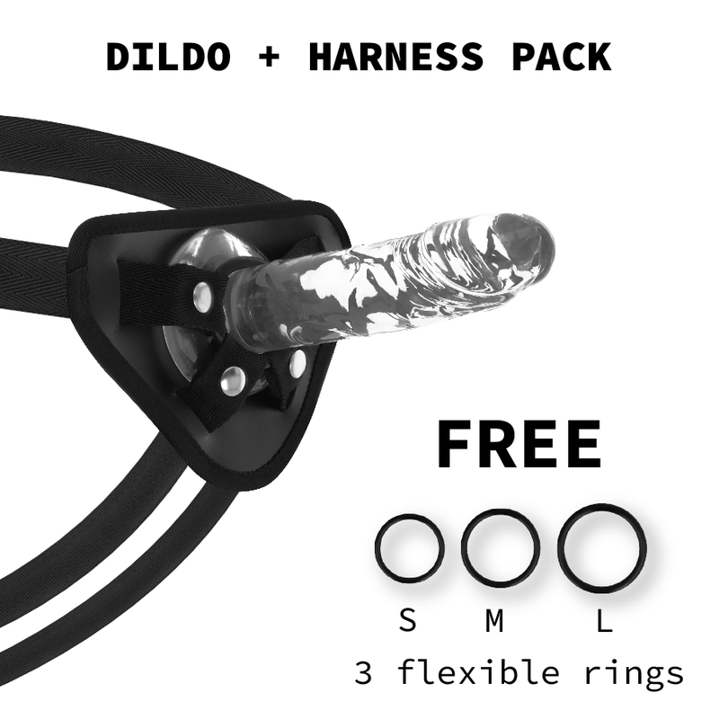 Dildo Strap-On in Jelly Transparente 18CM X 4CM